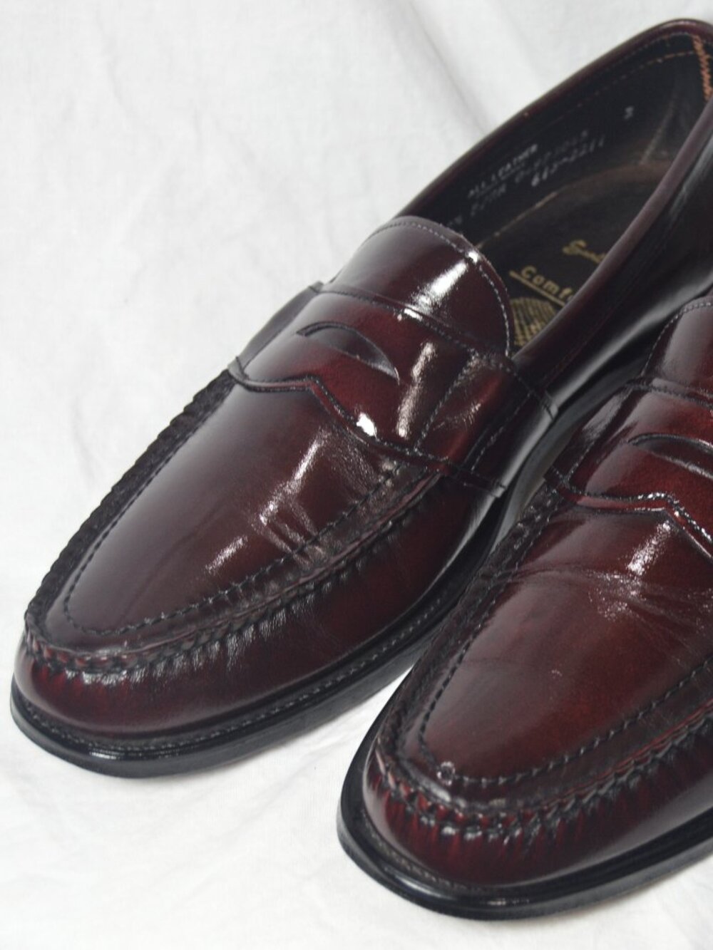 Vintage JC Penny Loafer Cordovan Moc Toe Dress All Leather Shoes Men’s 10.5 B/AA